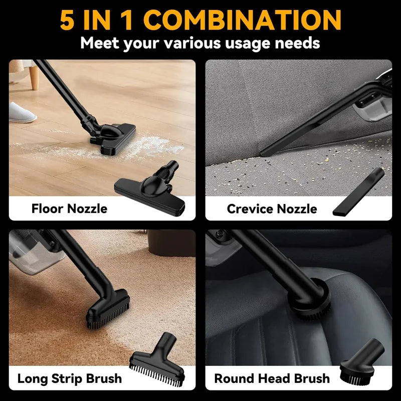 Cordless Vacuum Cleaner Rechargeable Handheld Dust Blower Floor Car Pet Hair Multifunction Cleaning For Dewalt 20V Battery Pin