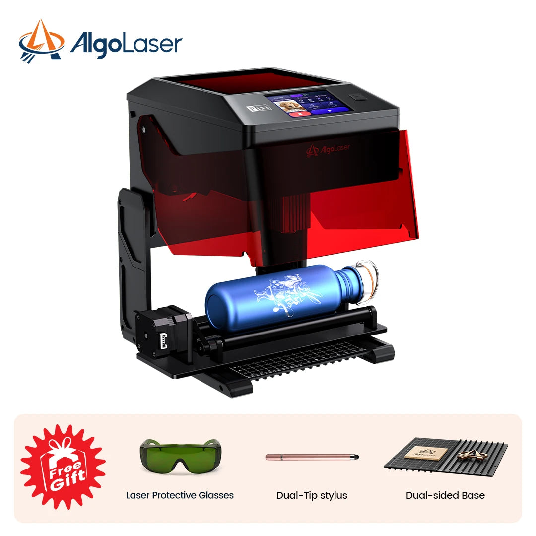 Algolaser Pixi Smart Simple Safe Class 1 Laser Engraver CutterCNC Router Desktop Protable Woodworker Engraving Machine DIY Tools