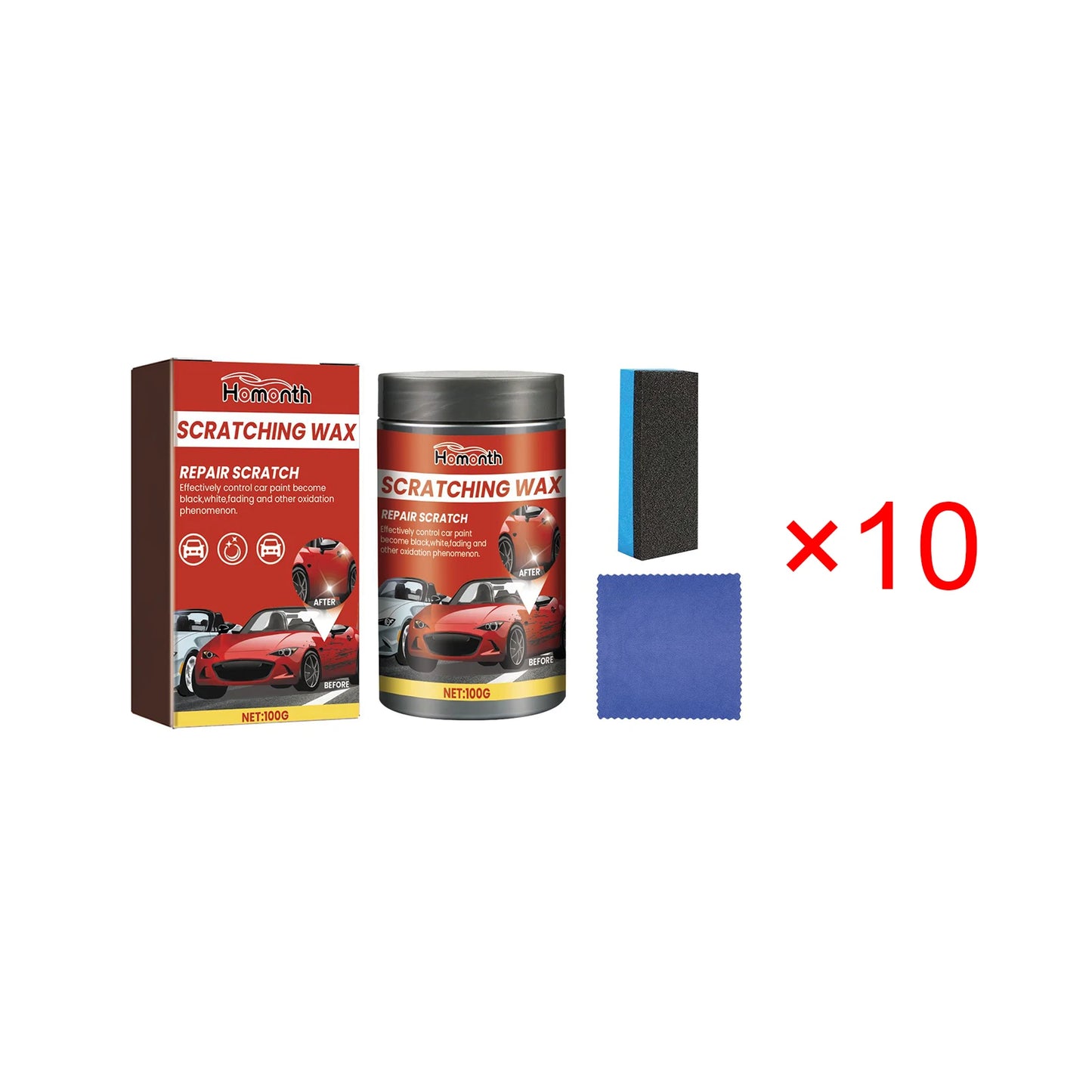 Popular Scratching Wax Repair & Moisturize Car Paint Improve Gloss Sustainable Scratch Remover Effective Car Scratch Removal Kit