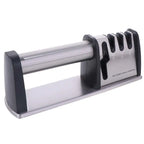 Kitchen Gadgets Manual 4 in 1 Sharpener Professional Non-slip Base Kitchen Sharpening Stone Handheld Whetstone Canteen