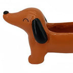 Cute Dog Plant Pot Dachshund Flower Pot Resin Flower Planter Succulent Flower Planter Aesthetic For Indoor Outdoor Garden Decor