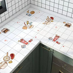 Kitchen Oil Proof Stickers High Temperature Resistant Aluminum Foil Oil-Absorbing Paper Refurbished Wall Stickers Self-Adhesive