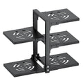 Kitchen Under Sink Pot Holder Multilayer Frying Pan Rice Cooker Seasoning Storage Rack Adjustable Stainless Steel Organizer