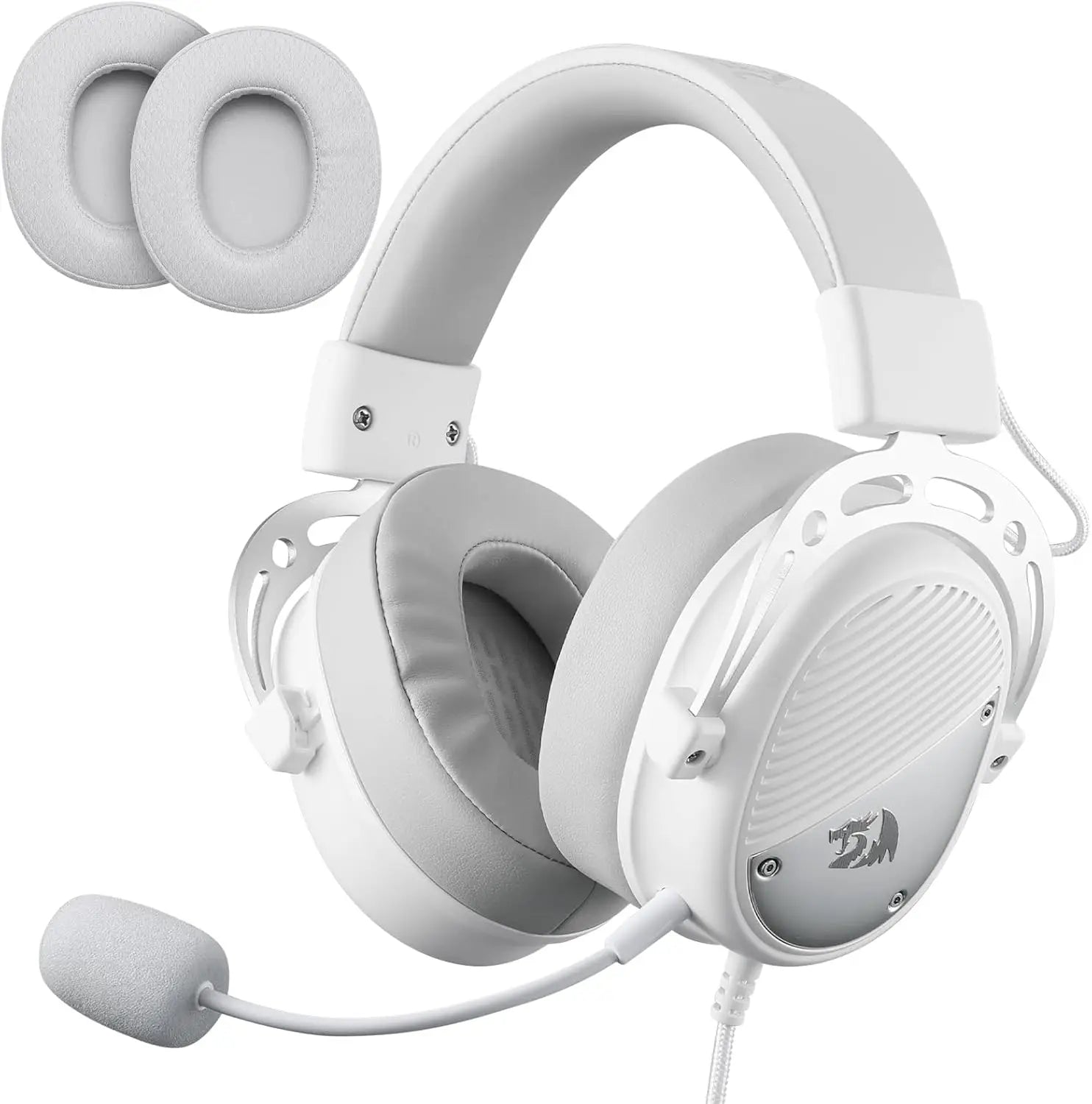 Redragon H730 USB Wired Gaming 53mm Drivers, 360° Spatial Sound, Detachable Noise-Canceling Microphone Headset