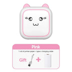 Portable Mini Thermal Photo Printer Cordless Label Printer Rechargeable Design Compact for Text Photos and Symbols for Printing
