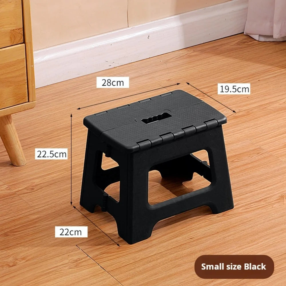 Compact Folding Stool, 11 Inch Adult Climbing Stool, Weight Capacity Up to 330 lbs, Lightweight Stool, Non-Slip Folding Climbing