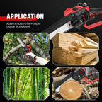 6Inch Electric Chainsaw 20000RPM Rechargeable Portable Pruning Saw Branch Pruner Shears Garden Power Tool for 21V 18V Battery