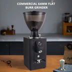 GZZT TCG64 Electric Coffee Bean Grinder 64mm Flat Burr Quantitative Grinding Maker Espresso Grinder Coffee Mill 220V 110V