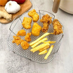 Kitchen Utensils Cook Multiple Foods Air Fryer Grille Suitable For Air Fryers Oven Grill Stainless Steel Stackable Grill