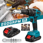Gisam 720W Electric Brushless Rivet Gun Lithium Battery Cordless Riveting Nut Gun Automatic Rivet for Makita 18V Battery Pins
