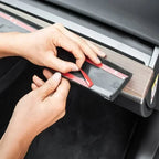 Car Door Side Trim Dashboard Cover For Tesla Model 3 Y Carbon Fiber Pattern Front Interior Dashboard Central Control Trim Strip