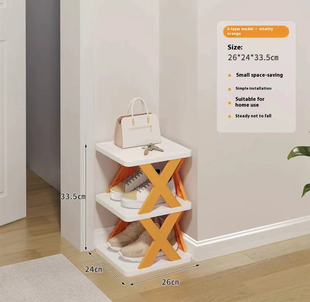 Multi Layer Simple Shoes Shelf 3/6/9tier New Folding Shoe Rack Color Cabinet Multi-Folding Space-Saving Diy Home Organizer Shelf