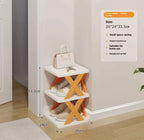 Multi Layer Simple Shoes Shelf 3/6/9tier New Folding Shoe Rack Color Cabinet Multi-Folding Space-Saving Diy Home Organizer Shelf