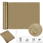 Balcony Privacy Screen Fence Cover UV Protection Weather-Resistant Shield for Deck Patio Backyard Outdoor Pool Porch Railing