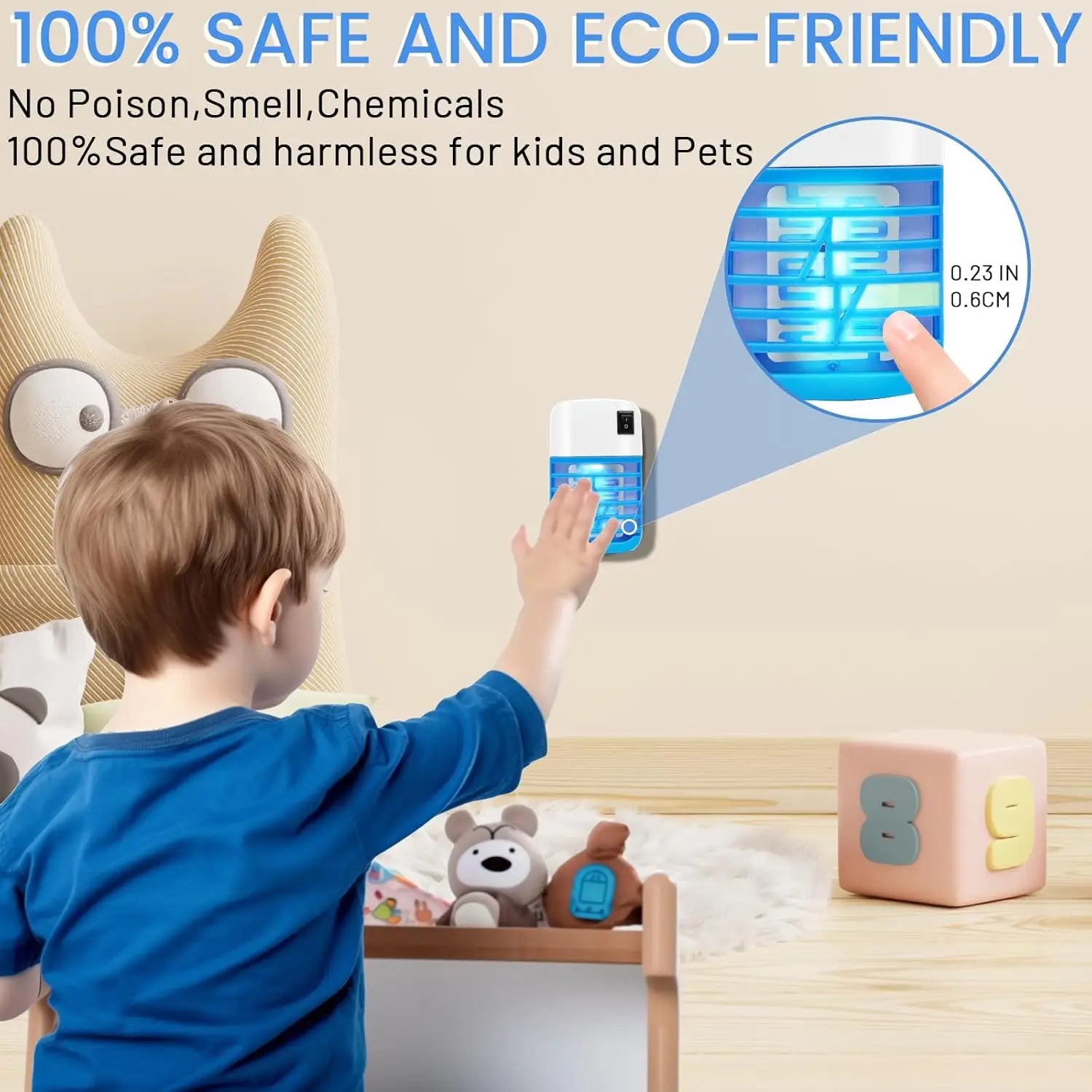 Plug-in Indoor Bug Zapper & Mosquito Killer Lamp | Eco-Friendly LED Insect Trap