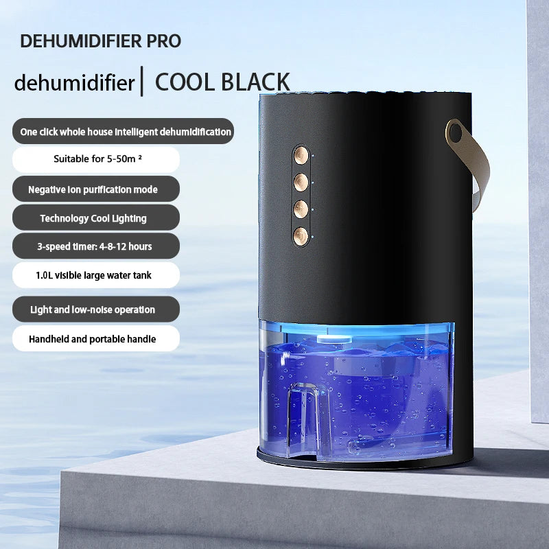 1300ML Air Dehumidifier with Basic Air Filter for Home Room Office Kit