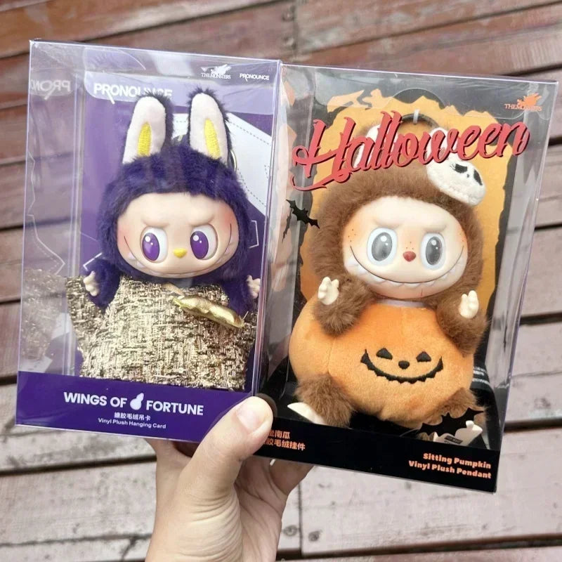 NEW Labubu The Monsters Pendant - Pumpkin Purple Replica Toy Doll