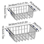 Stainless Steel Telescopic Sink Drain Rack Non-Slip Dish Drying Kitchen Bathroom Countertop Organizer Rack for Household Use