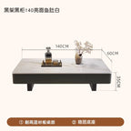 Modern Luxury Coffee Tables Storage Nordic Minimalist Marble Coffee Tables Rectangular Black Mesas De Centro Para Sala Furniture