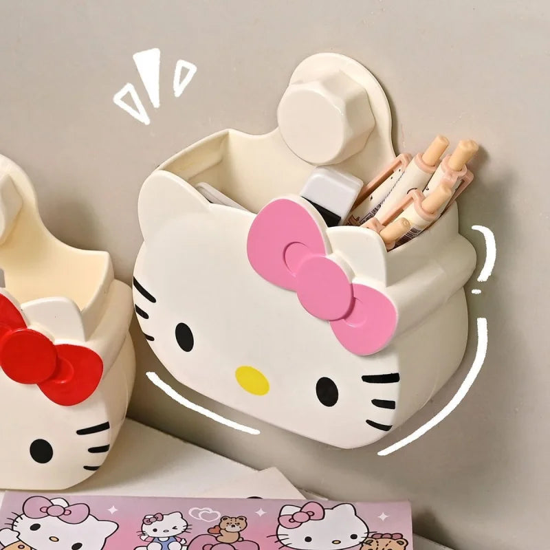 Hello Kitty Cute Cartoon Storage Box Kitchen Utensils Cosmetics Storage Box Wholesale for Children Friends Festival Kawaii Gifts