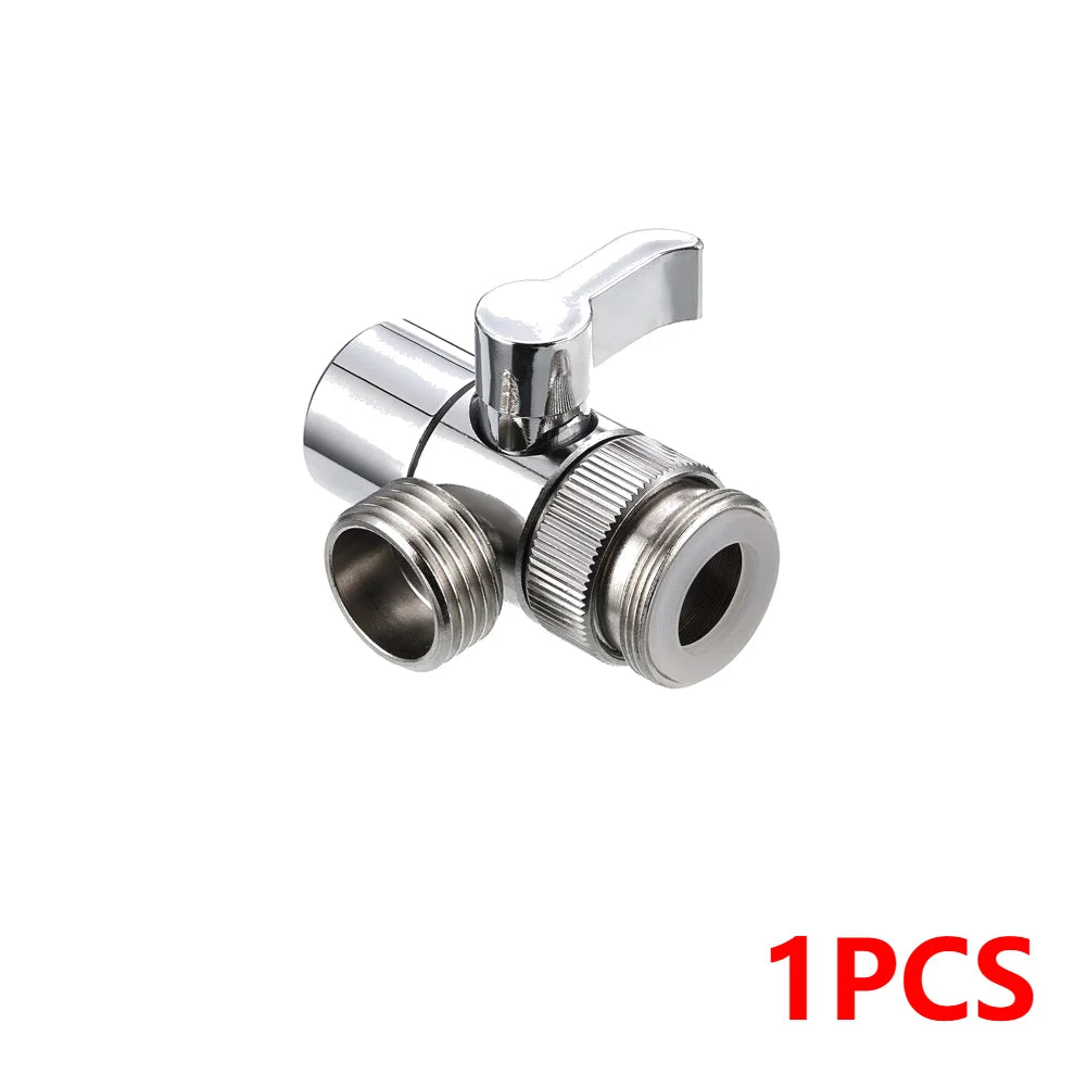 3 Way Switch Faucet 1/2 Valve Adapter Shower Diverter Valve Bathroom Faucet Shower Tap Connector Splitter Bathroom Accessories