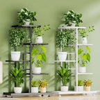 Plant Shelves Iron Potted Flower Plant Stand Rack Multiple Flower Pot Holder Shelf Indoor Outdoor Planter Display Organizer