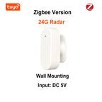 Tuya Smart Life Zigbee WiFi Human Presence Sensor 24Ghz MmWave Radar Motion Luminance Distance detection Need Gateway