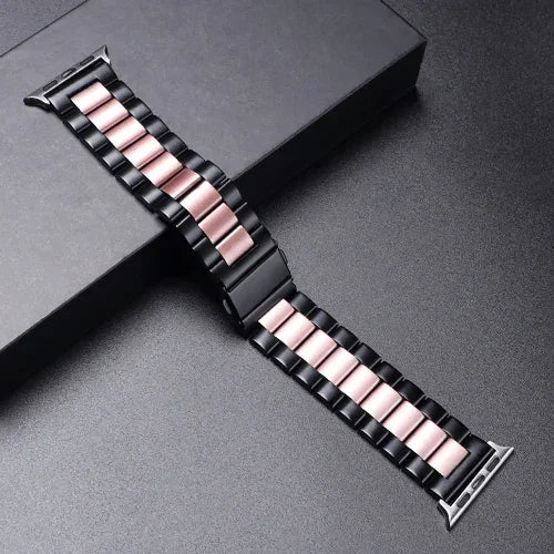 Stainless Steel Apple Watch Band - Metal Bracelet for 38-49mm Series 4-Ultra 2 | AlluCanFind