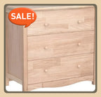 3 Drawer Dresser with Spacious Storage Natural Solid Wood Dresser, Farmhouse Dresser for Bedroom bedroom furniture