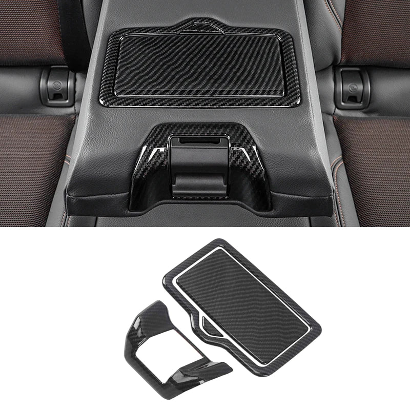 For Audi Q5 FY 2018 2019 2020 2021 Car Styling Interior Door Window Handle Panel Strips Cover Trim Carbon Fiber ABS