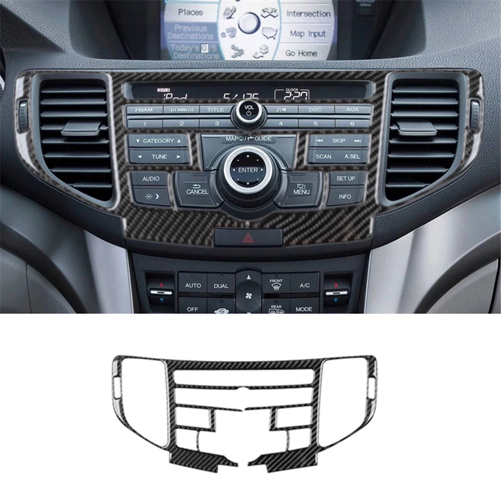 Brand New ABS Carbon Fiber Decorative Car Various Parts Cover Trim Sticker For ACURA TSX 2009-2014 Interior Accessories Stickers
