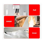 1/1.2/1.5/2M Fire Blankets Square Durable Fiberglass Retardant Fire Fiberglass Fire Shelter Safety Cover