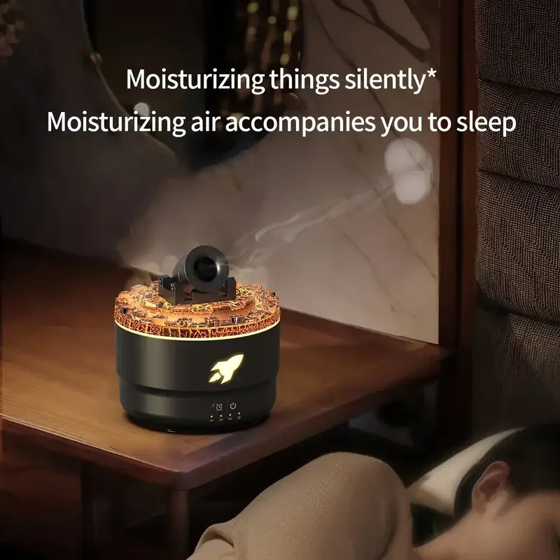 2025 New Creative Fort Aromatherapy Machine Household Lava Crack Humidifier Hotel Essential Oil Diffuser Aromatherapy Machine