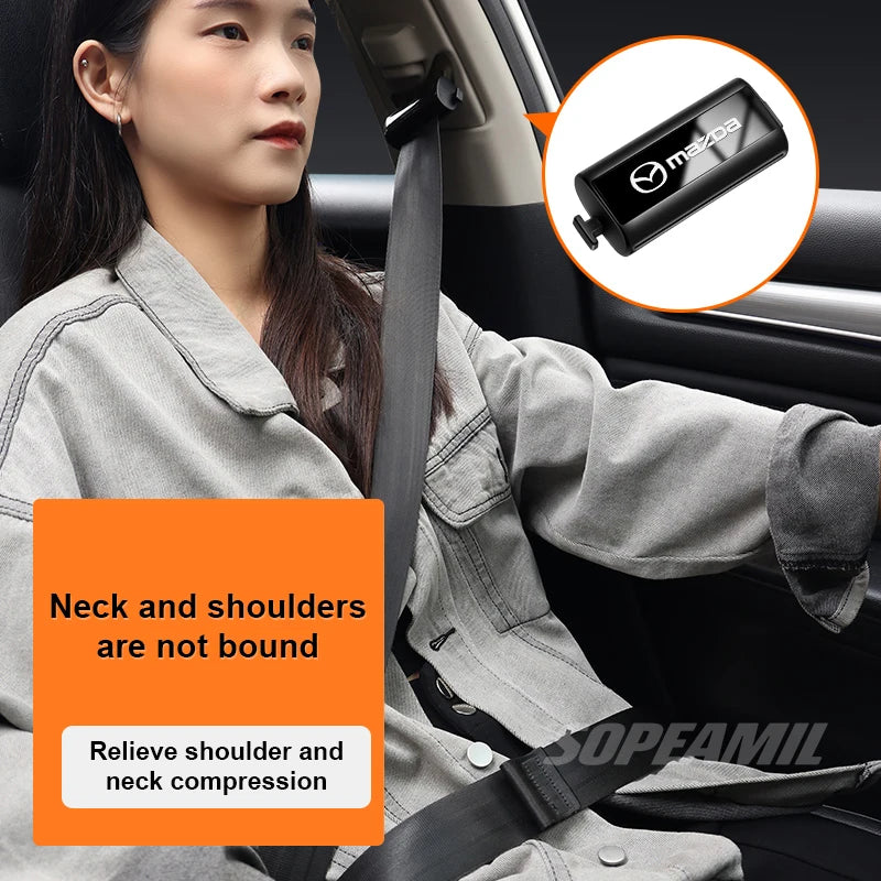Car Safety Belt Fixator Clamp Seat belt clip limiting stopper Mazda 3 5 6 Axela Atenza Demio MX5 BT50 CX30 CX3 CX5 CX7 CX8 CX9