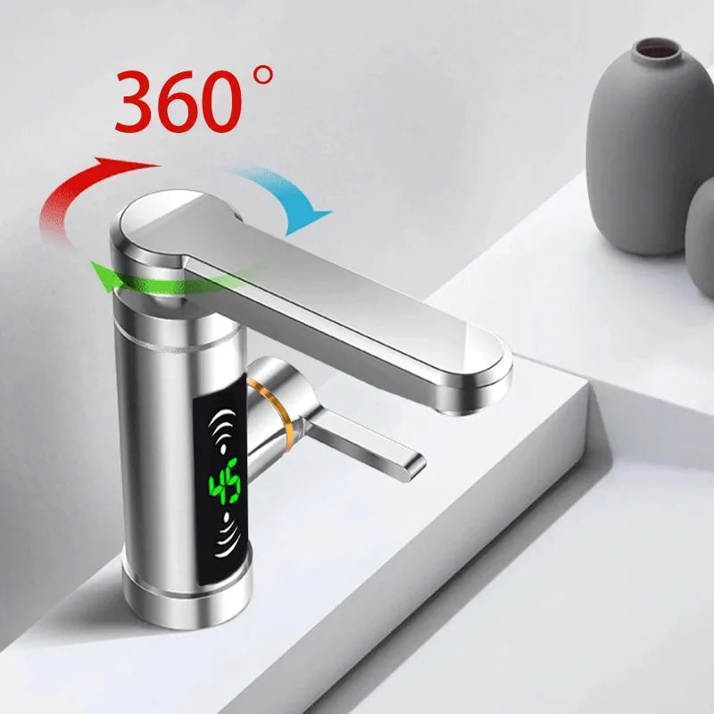 Electric Hot Water Faucet Instant Heating Type Kitchen Hot And Cold Small Kitchen Treasure Quick Heat EU Version