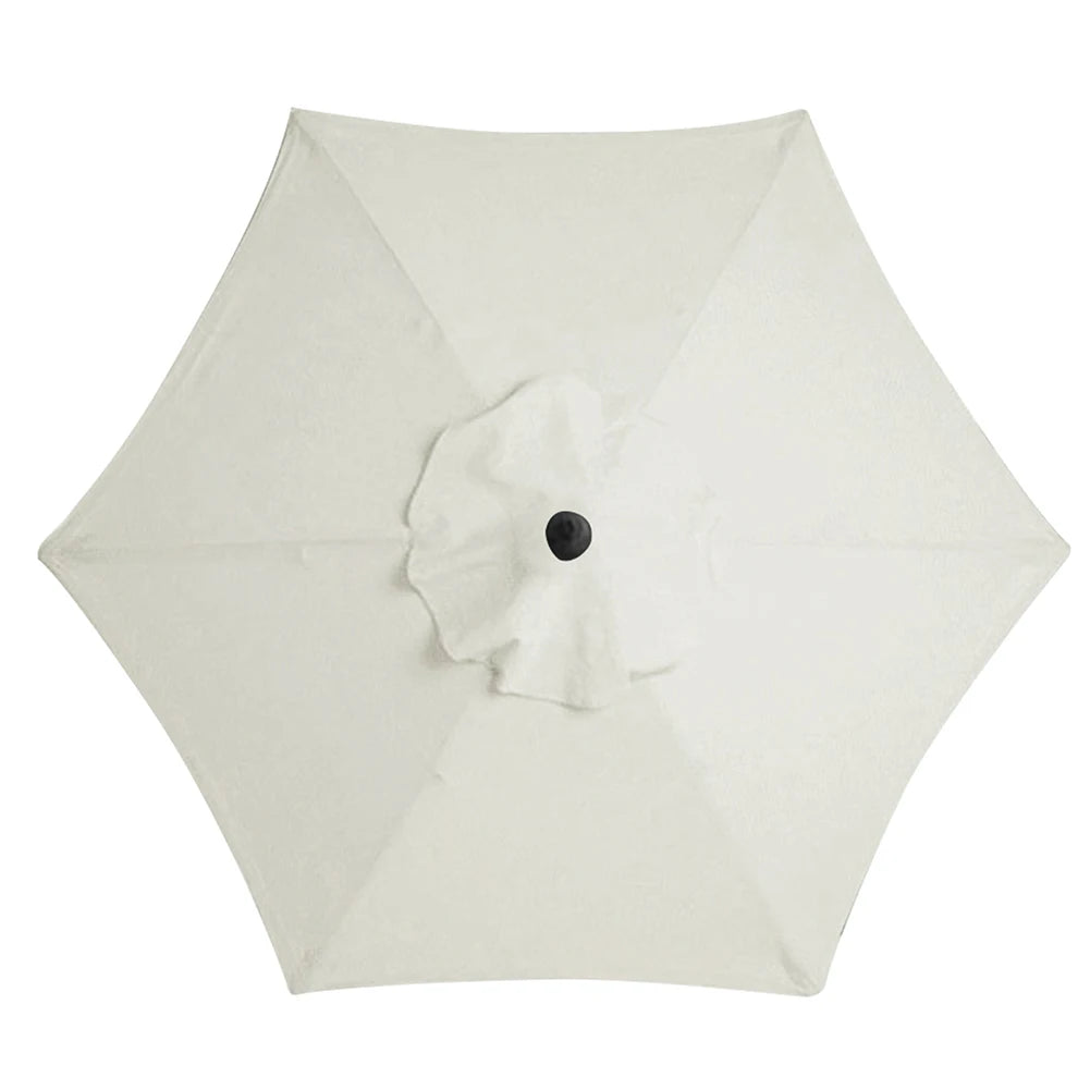 6 Bones Umbrella Replacement Canopy Without Stand 2m Parasol Umbrella Cover Waterproof UV Protection for Outdoor Beach Garden