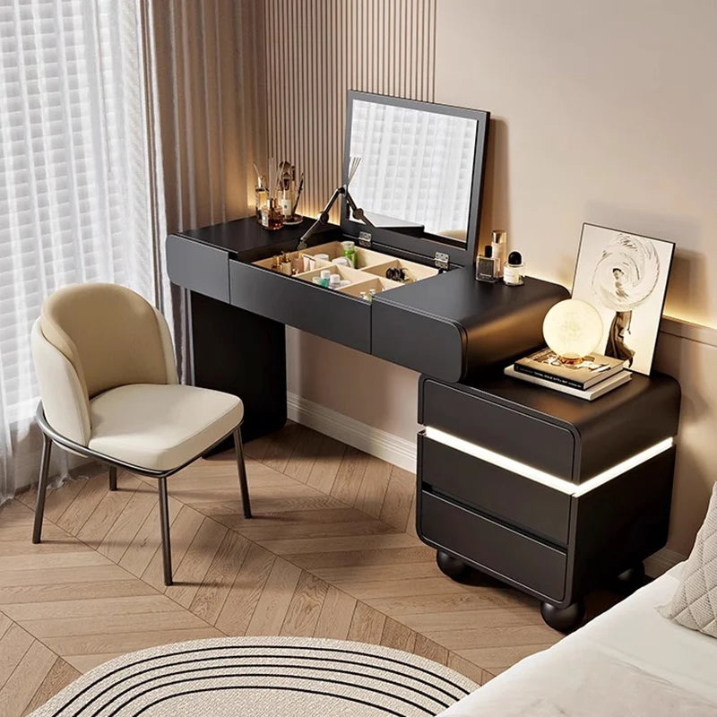 Vintage Trendy Vanity Dresser Modern Nordic Italian Unique Makeup Table Minimalist Elegant Aesthetic Vestidores Hotel Furniture