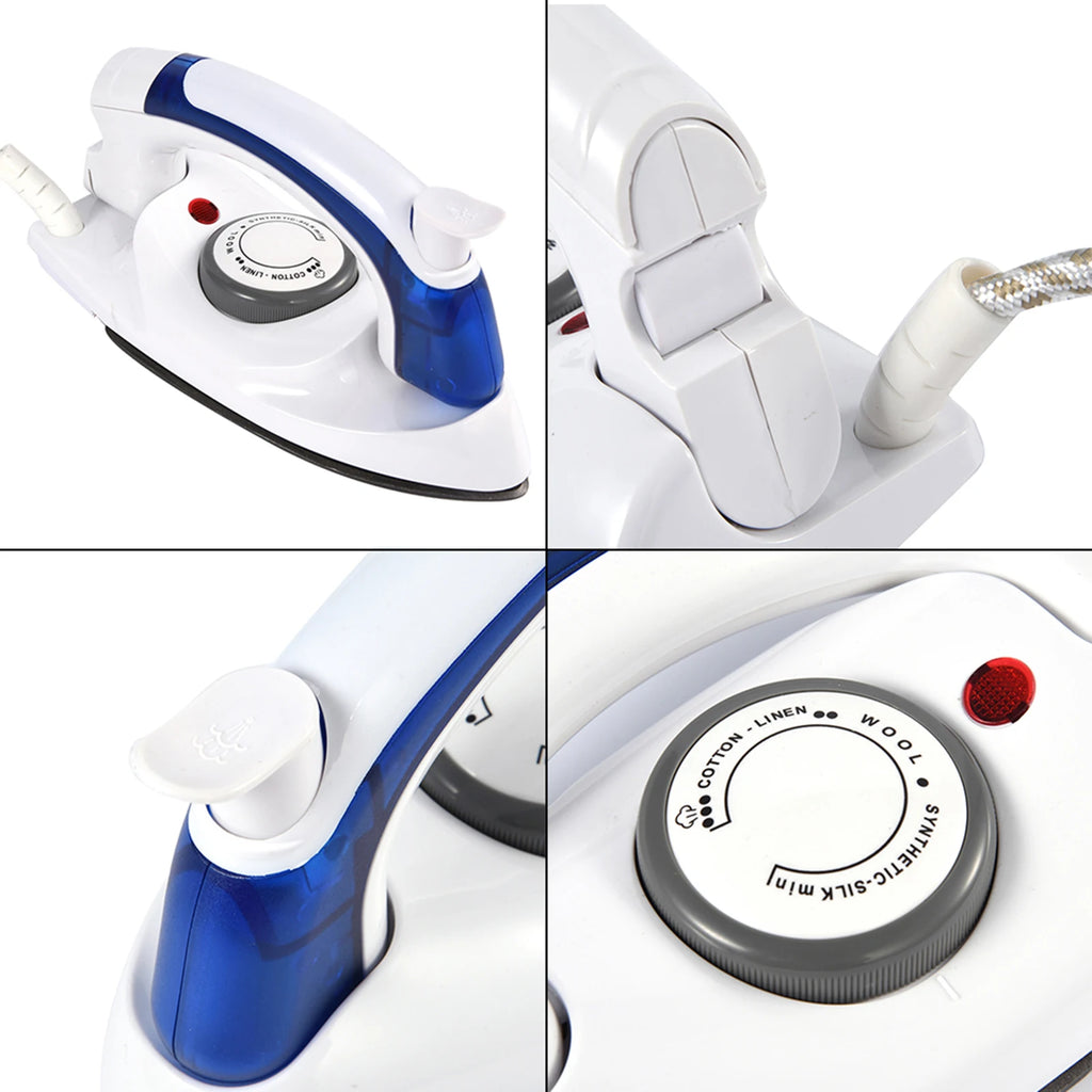 Portable Foldable Folding Compact Mini Handheld Steam Iron Temperature
