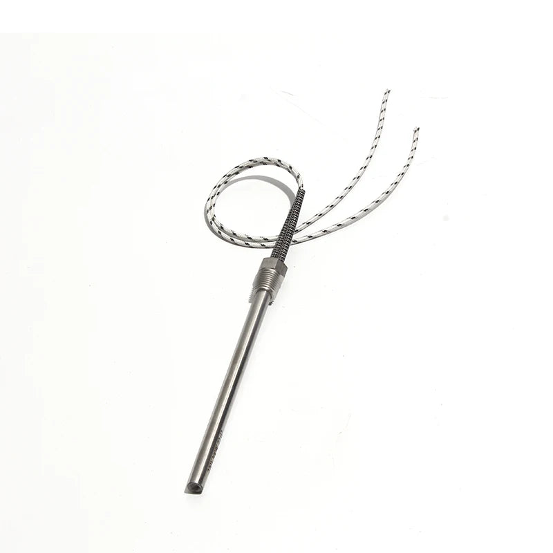 LUJINXUN 12V 24V DN8/12.8mm BSP Mold Threaded Single Head Heating Tube 200-600W 8x100-300mm Cartridge Heater Stainess Steel 1pc