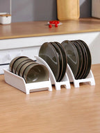 1PC Carbon steel Cabinet Shelves Plates and Dishes Storage Rack Bowl Cup Rack Multifunctional Organizer Kitchen Supplies Holder