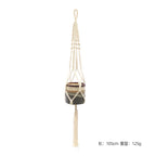Hanging Plant Handmade Macrame Plant Hanger Flower Pot Planter Hanger Wall Decor Courtyard Garden Hanging Planter Hanging Basket