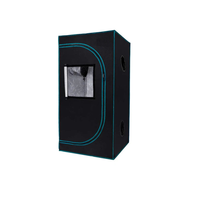 TG-60x60x160 cm plant growth tent, made of Oxford cloth, with an observation window, a tool kit and white iron pipes.