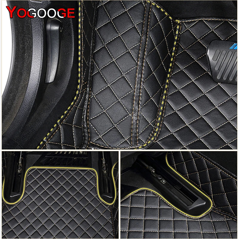 YOGOOGE Custom Car Floor Mats For Ford Focus MK3 2012-2018 Auto Carpets Foot Coche Accessorie