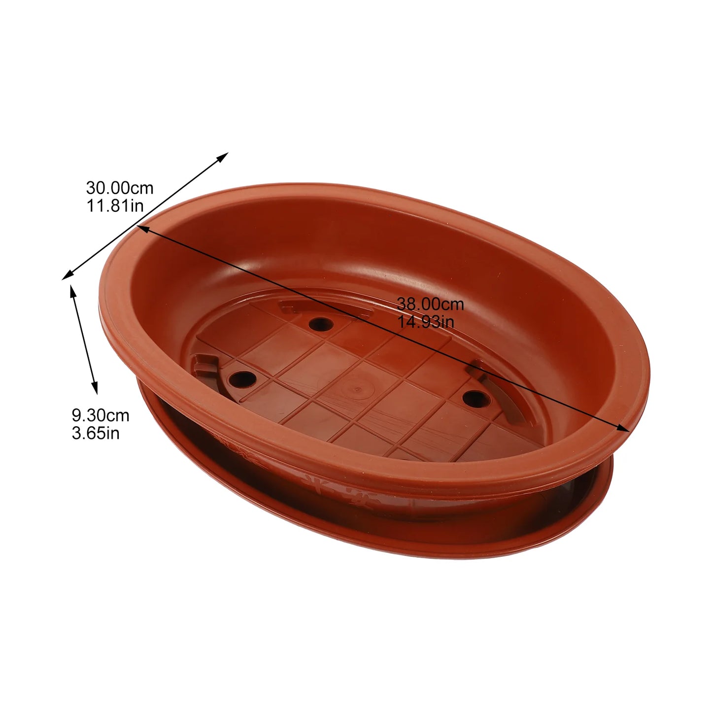 Oval Plastic Flower Pot Breathable Planter With Drainage Holes For Bonsai Indoor Gardening Flower Pots Planters Household