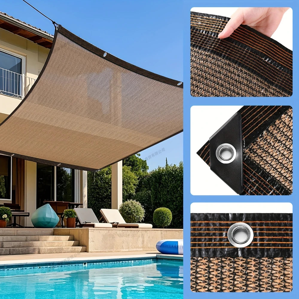 Garden Shade Cloth with Grommets Shade Cloth Sun Shade Fabric Shade Cover for Patio Garden Pergola Shade Cover Canopy Greenhouse
