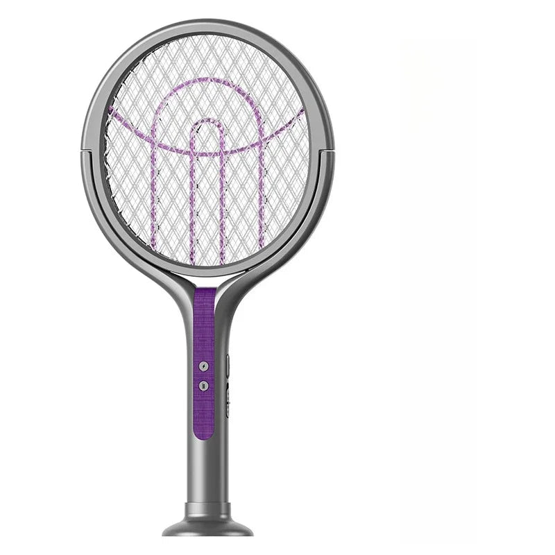 Multi functional 2-in-1 mosquito killer lamp angle retractable mosquito swatter USB rechargeable mosquito swatter bat swatter
