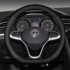 For VW Volkswagen MK2 MK3 MK4 MK5 MK6 MK7 MK8 GOLF 5 6 7 GTI POLO R, New Type Microfiber Leather Car Steering Wheel Cover