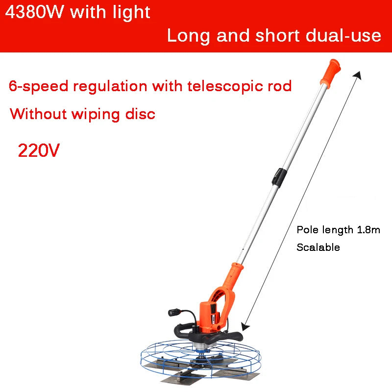 4980W Electric Cement Mortar Polishing Machine Handheld Powder Wall Polishing And Grinding Machine 220V