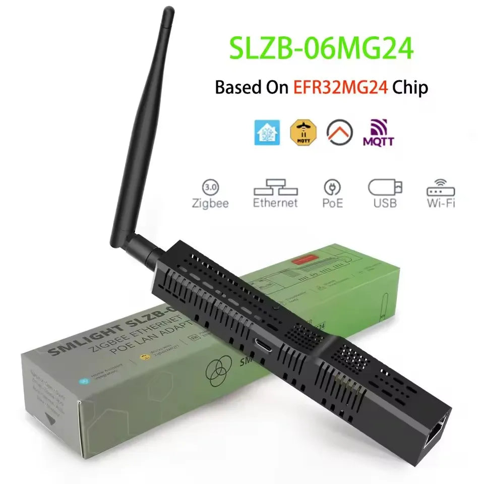 SLZB-06/M/P7 SMLIGHT Zigbee 3.0 to Ethernet,USB,and WiFi gateway coordinator with PoE,works with Zigbee2MQTT,Home Assistant,ZHA