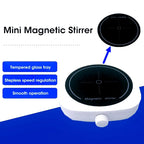 Magnetic stirrer, kitchen liquid mixing mini laboratory stirrer, portable stirring rod stirring plate 4000RPM, 1L capacity